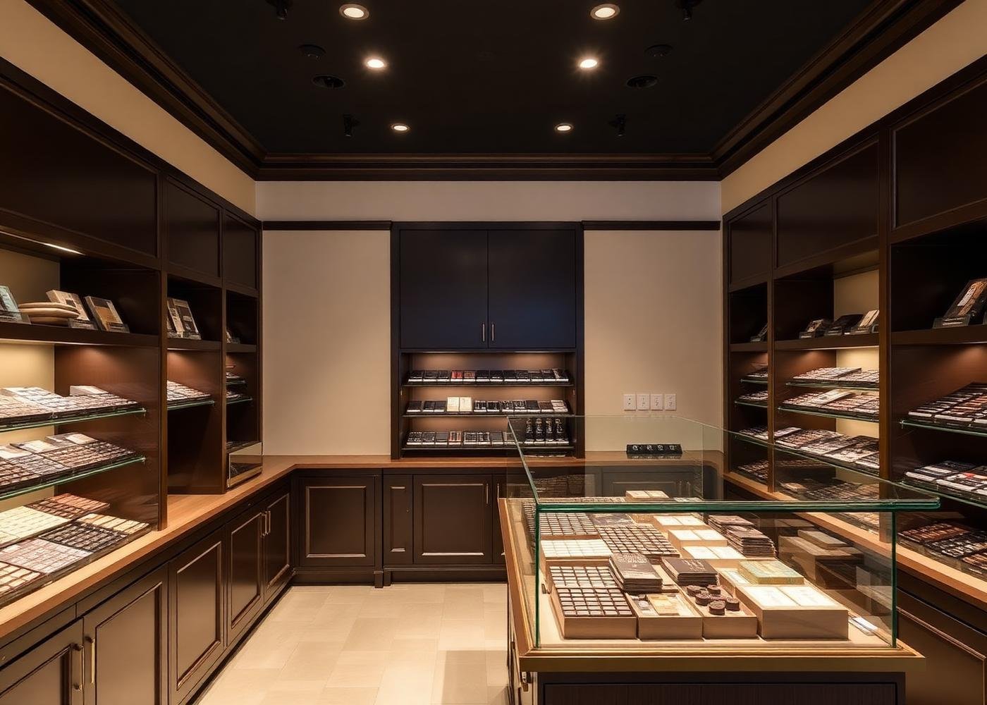Interior of an Ecao Chocolates franchise store